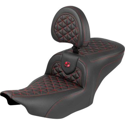 Roadsofa™ Seat - with Backrest - Red Stitch