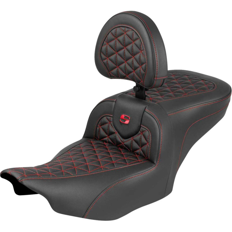Roadsofa™ Seat - with Backrest - Red Stitch