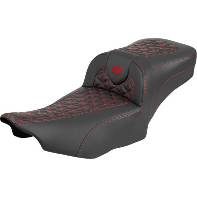 Roadsofa™ Extended Reach Seat - without Backrest - Red Stitch