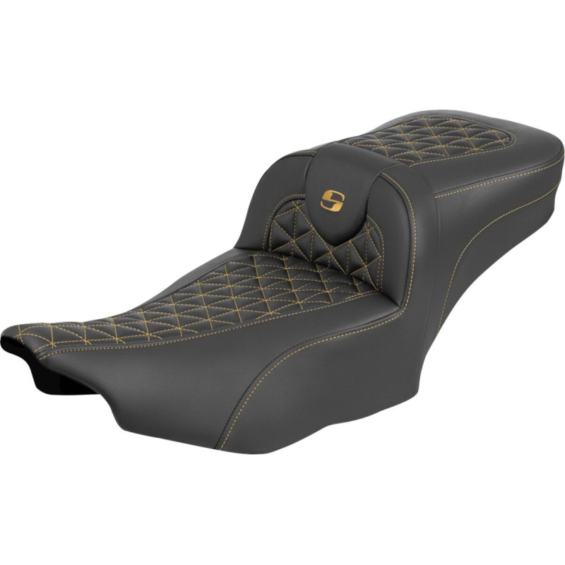 Roadsofa™ Extended Reach Seat - without Backrest - Gold Stitch
