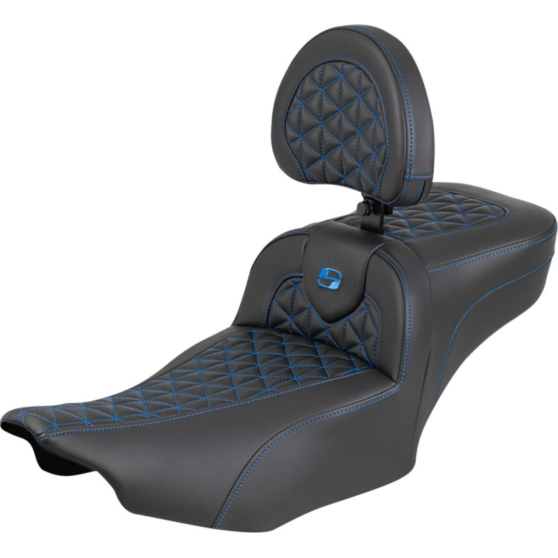 Roadsofa™ Extended Reach Seat - with Backrest - Blue Stitch