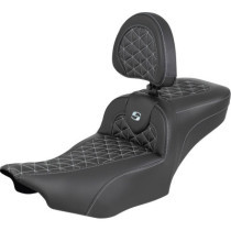 Roadsofa™ Extended Reach Seat - with Backrest - Silver Stitch