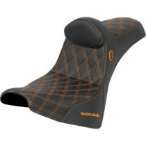 Pro Series SDC Performance Seat - w/o Backrest - Orange Stitch - Gripper
