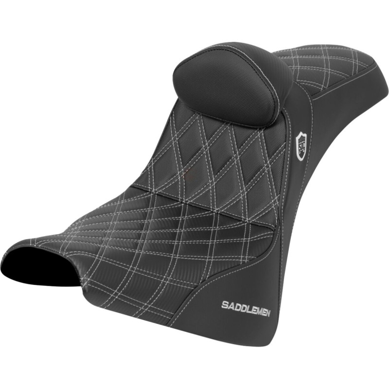 Pro Series SDC Performance Seat - w/o Backrest - Silver Stitch - Gripper