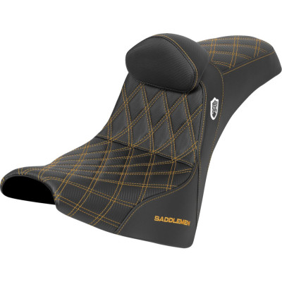 Pro Series SDC Performance Seat - w/o Backrest - Gold Stitch - Gripper