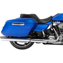 Forward Position Freedom Seat - Vinyl/Solar Leather - Black Double Diamond Stitch - FLH/FLT '23-'25