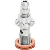 BOLT BANJO BLEEDER 10mm POLISHED 12-PT FRT CALIPER TOURING