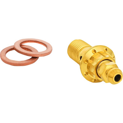 BOLT BANJO BLEEDER 10mm GOLD 12-PT FRT CALIPER TOURING