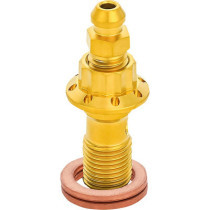 BOLT BANJO BLEEDER 10mm GOLD 12-PT FRT CALIPER TOURING
