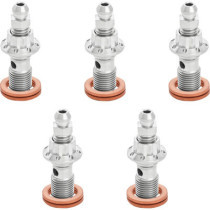 BOLT BANJO BLEEDER 5-PK 12-PT 10mm FR CALIPER POLISHED TOUR