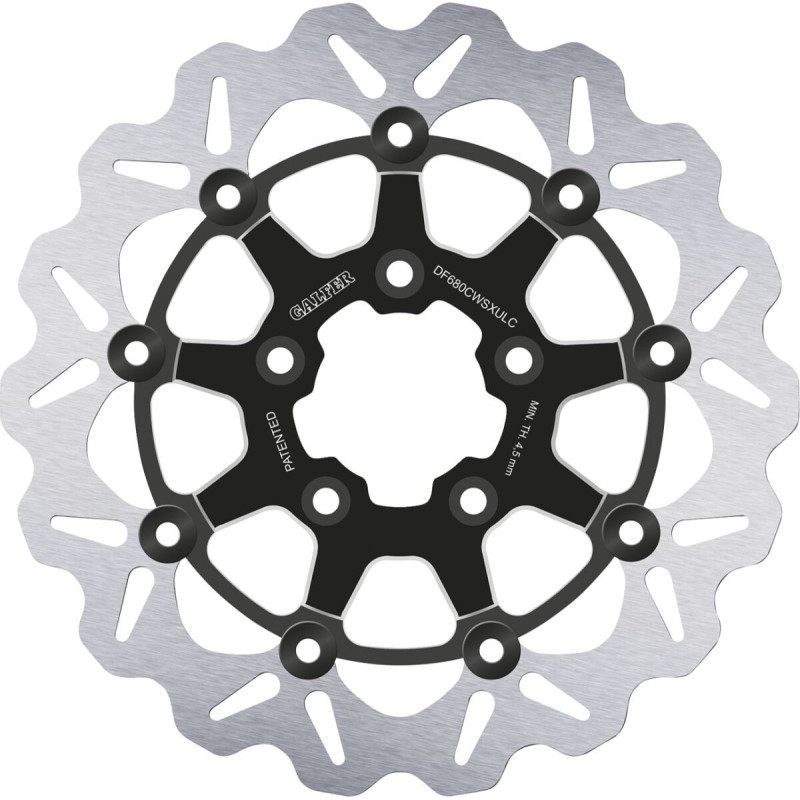 BRAKE ROTOR GALFER FLOATING BLACK CONTRAST DF680CWSXULC