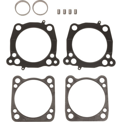 GASKET KIT HEAD/BASE/EXHAUST.030THICK 129"&132"4.32"BORE M8