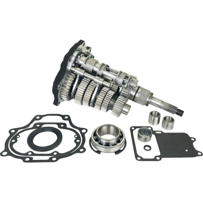 SUPER GEAR KIT FAT 6, 2007-2017 TWIN CAM BLACK