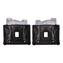 EMD, ''Knucklehead style'' rocker cover set. Black cut