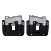 EMD, ''Knucklehead style'' rocker cover set. Black cut