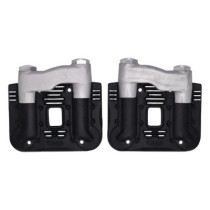 EMD, ''Knucklehead style'' rocker cover set. Black cut