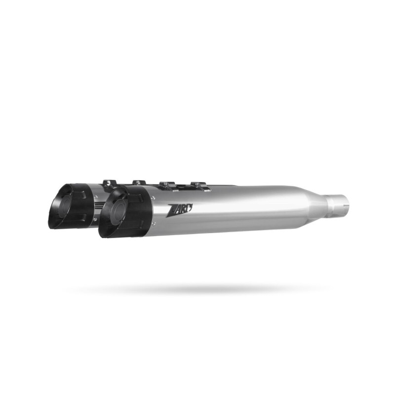 SLIP-ON MUFFLER RACING CHROME 25+