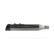 SLIP-ON MUFFLER RACING BLACK CHROME 25+