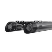 SLIP-ON MUFFLER RACING BLACK CHROME 25+