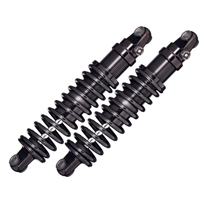 Shock Factory Bi-amortisseur 2WIN - 12" ou 12.5" ou 13" (A la commande) - Harley Davidson Sportster de 1981 à 2021 - Noir