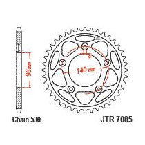 SPROCKET REAR 48T 530 BLK