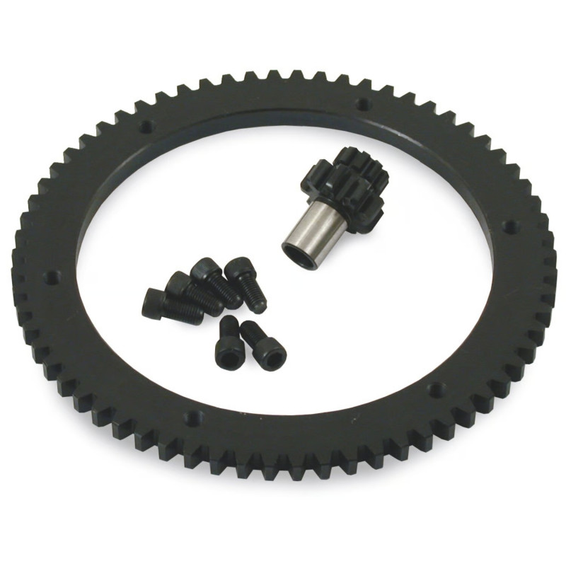 Kit de conversion de couronnes de démarreur - 102 vers 66 Dents - Harley Davidson Softail, dyna, touring de 1998 à 2006
