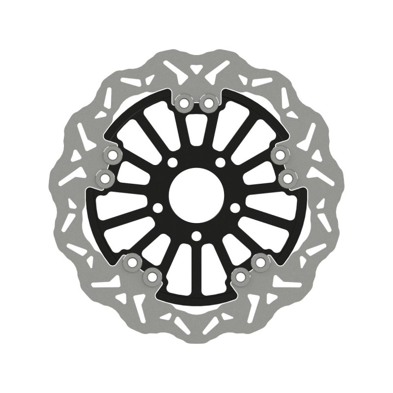  Wave 340 mm Floated Brake Disc Spoke Black Front 