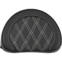 PAD BR CONTOURED CF LS WHT STITCH