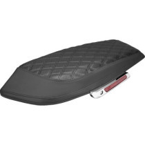 Saddlebag Lid Covers - Lattice - Carbon Fiber - Black Stitch - FLH/FLT '23-'25