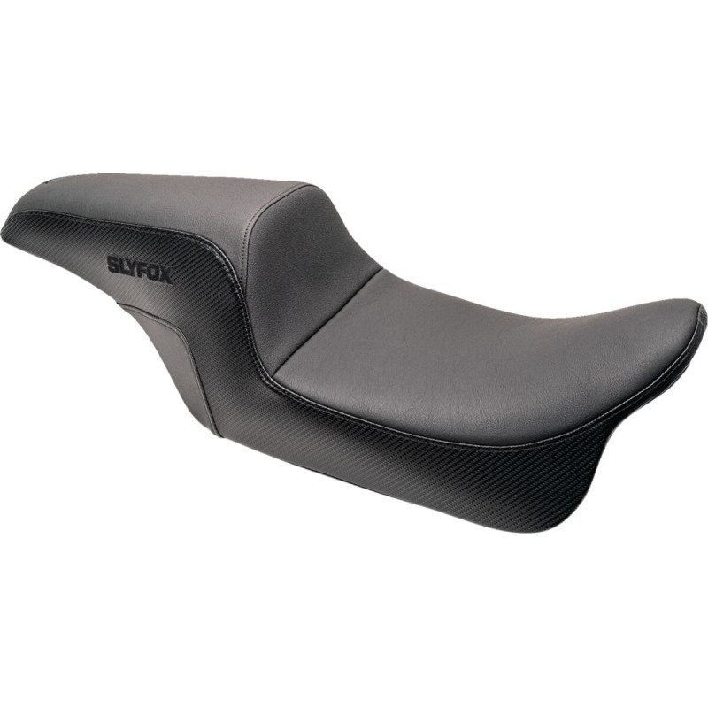 Seat Predator S/F B Logo Blk Smth Vnyl w/slpstp FLHR/X 97-07