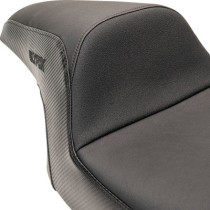 Seat Predator S/F B Logo Blk Smth Vnyl w/slpstp FLHR/X 97-07