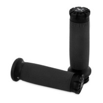 BURLY HAWK BILLET HANDLE GRIP SET- BLK MACH