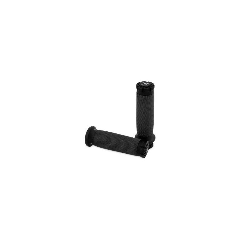 BURLY HAWK BILLET HANDLE GRIP SET- BLK TEXTURED