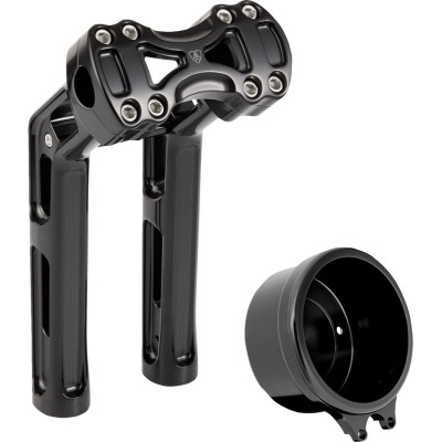 RISER METHOD WAYBACK  10' BLACK W/4" ROUND GAUGE SOFTAIL