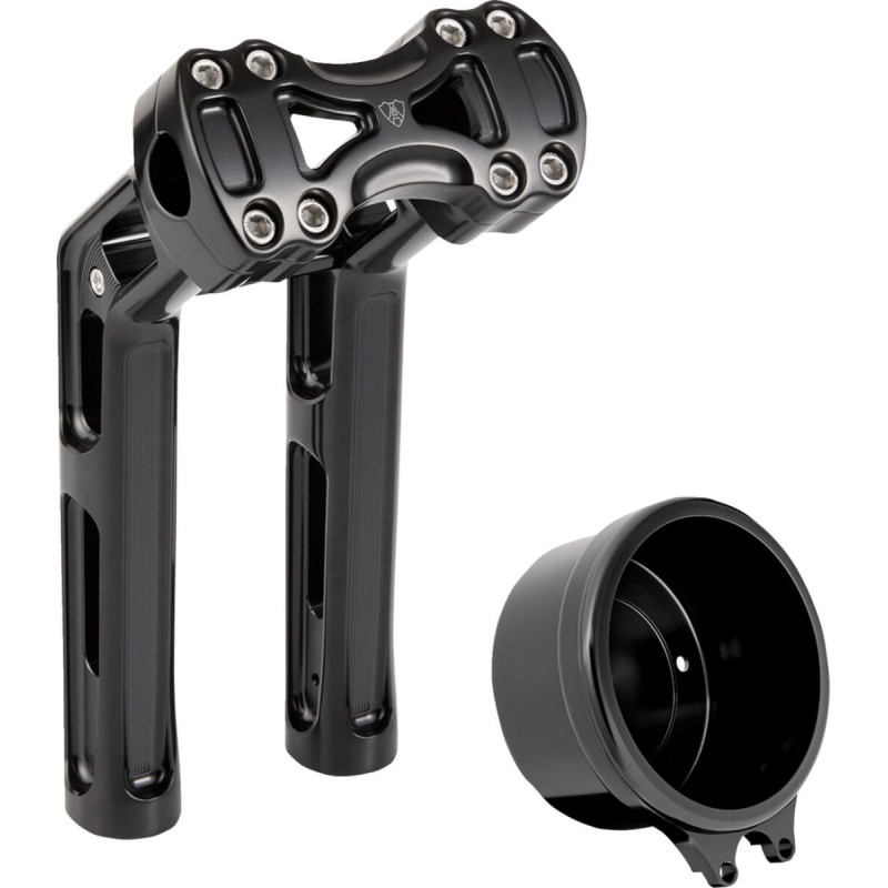 RISER METHOD WAYBACK  10' BLACK W/4" ROUND GAUGE SOFTAIL