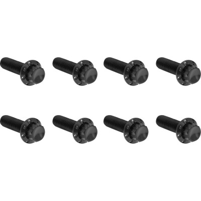 HARDWARE KIT TITANIUM 12-PNT M8/TC TRAP DOOR BLACK