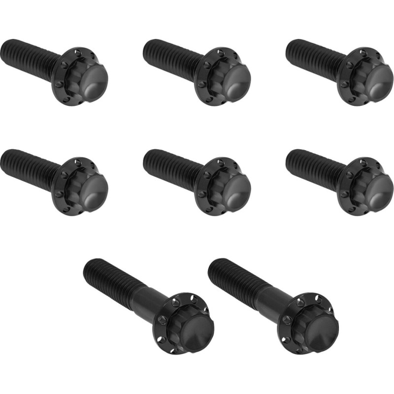 HARDWARE KIT TITANIUM 12-PNT TC 6-SPD TRAP DOOR BLACK