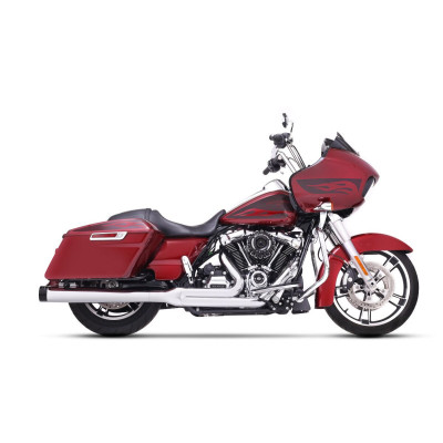 EXHAUST 2-1 SYSTEM FLH CHROME/BLACK