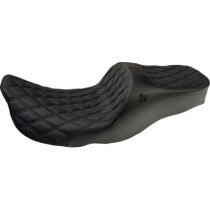 Chariot Seat - Black Double Diamond Stitch - FLH/FLT
