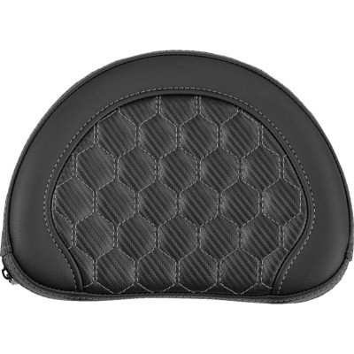 Sissy Bar Pad - Honeycomb - Gray Stitch - Universal