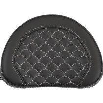 Sissy Bar Pad - Honeycomb - White Stitch - Universal