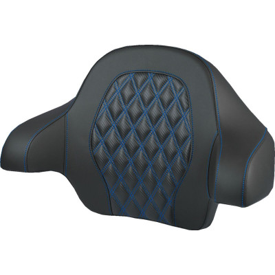 Tour-Pak® Backrest Pad - Lattice Stitch - Blue Stitch - FL '14-'25