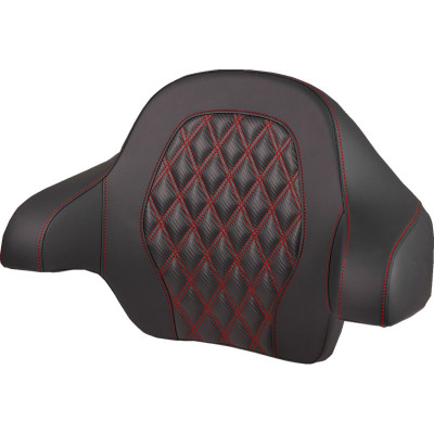 Tour-Pak® Backrest Pad - Lattice Stitch - Red Stitch - FL '14-'25