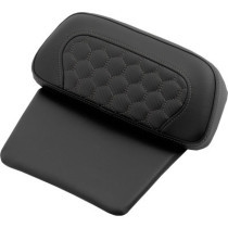 Chopped Tour Pak Backrest Pad - Honeycomb - Gray Stitch