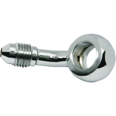 Raccord banjo - 45° - Diamètre 3/8'' (10 mm) - Filetage mâle AN -3 - Chromé