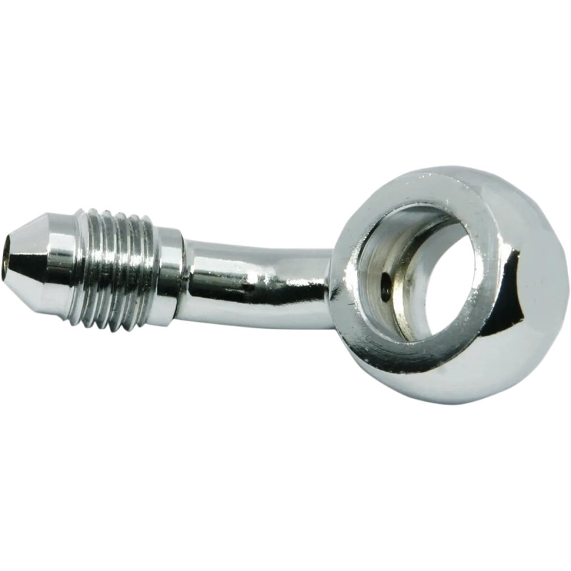 Raccord banjo - 45° - Diamètre 3/8'' (10 mm) - Filetage mâle AN -3 - Chromé