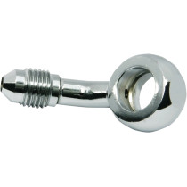 Raccord banjo - 45° - Diamètre 3/8'' (10 mm) - Filetage mâle AN -3 - Chromé