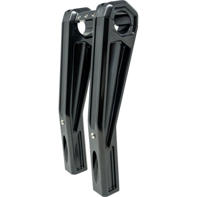 RISER PULLBACK ASCENT PRO 10" GLOSS BLACK W/ TOP CLAMP