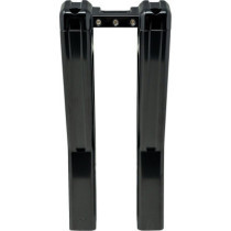 RISER PULLBACK ASCENT PRO 10" GLOSS BLACK W/ TOP CLAMP
