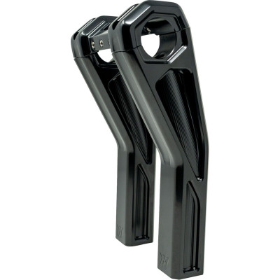 RISER PULLBACK ASCENT PRO 8" GLOSS BLACK W/ TOP CLAMP
